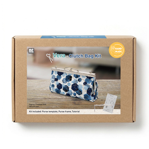 ชุดทำกระเป๋าคลัทช์ Vera แบบ DIY ของ Bebox ทำด้วยมือ 100% วัสดุ PET เป็นมิตรกับสิ่งแวดล้อม ขนาดสำเร็จรูป 190x125 มม. ของขวัญงานฝีมือ - Product Image 4