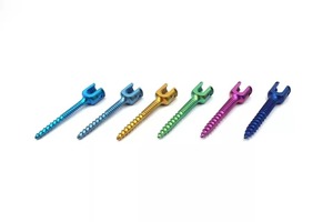 Vis monoaxiale vétérinaire en acier inoxydable pour chirurgie lombaire, certifiée CE Classe I, Salaar Industry - Product Image 2