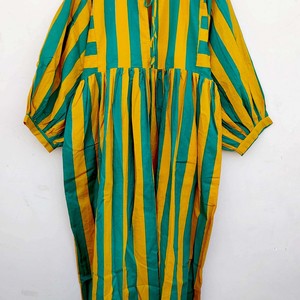 Lightweight <b>Boho</b> Striped Floor-Length A-Line Breathable <b>Dress</b> Casual <b>Summer</b> Sundress Sleeveless Pure Cotton Outfit Women - Product Image 4