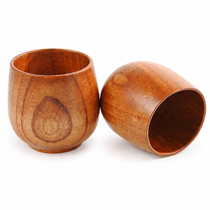 Mug de camping en bois d'acacia jujube de qualité supérieure, 6 oz, durable, écologique, design classique, réutilisable, cadeau pour la vente en gros - Product Image 3