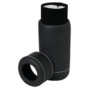 Porte-mouchoirs et distributeur de papier de luxe noir cylindrique, étanche et écologique pour la maison, le bureau et la voiture - Product Image 3