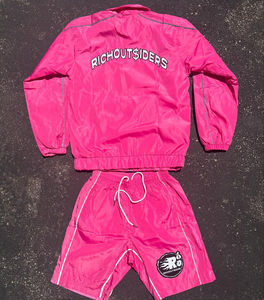 Custom Lightweight Polyester Hooded <b>Windbreaker</b> Fitness Jacket Full Zip up Casual Outdoor Summer Wear Short Set Men Women - Product Image 2