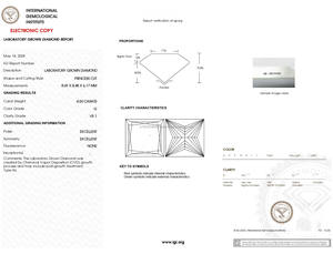 4 CT G VVS CVD GIA Certified Lab Grown India Alta calidad HPHT Real Jewelry VS2 Clarity IGI Certified Lab Created Princess Cut - Product Image 2