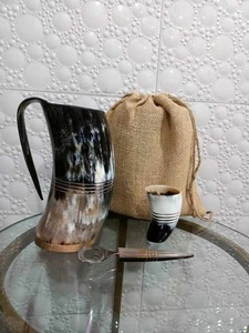 Taza de Cerveza de Cuerno de Búfalo con Grabado Láser Personalizado, Hecha a Mano, para Fiestas y Pubs - Product Image 6