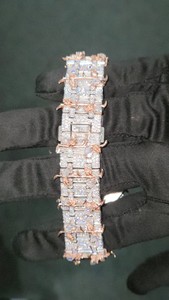 Reloj de Lujo con Diamantes Moissanite, Cuarzo Automático, Correa de Acero Inoxidable, Diseño de Moda para Negocios, Esfera de Cristal Antiguo, Colores Personalizables - Product Image 5