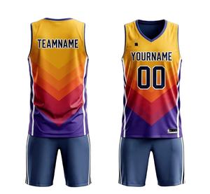 Ensembles de maillots et shorts de basketball vintage personnalisés pour hommes, grandes tailles, en maille respirante à séchage rapide, vente en gros, maillots de basketball vierges - Product Image 1