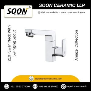 Basin Faucet 210 <b>Swinging</b> Spout Stainless Steel Polished Sustainable Traditional Wall-Mounted <b>Single</b> Handle 1 Year - Product Image 5