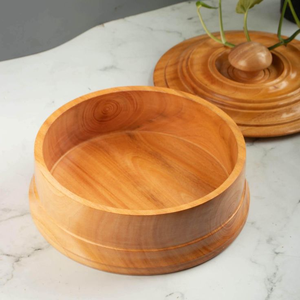 Cacerola de Madera Ecológica y Duradera Más Vendida con Tapa, Clásica y Elegante, Apta para Lavavajillas, Exterior Pulido - Product Image 4