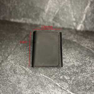 กระเป๋าสตางค์หนังแท้ผู้ชายแบบสามพับ พร้อมช่องใส่เหรียญ ป้องกัน RFID  ใส่บัตรเครดิตได้ สั่งทำโลโก้ได้ ขายส่ง NTW-0086B - Product Image 4