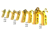 8 Pelat Pengunci Ortopedi Hewan TPLO 2.0-2.5-2.7-3.5mm Kanan/Kiri Manual Baja Tahan Karat Kelas I Instrumen Bedah CE