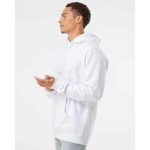 Sweat à capuche unisexe personnalisé en coton épais 100 % noir, vierge, pour l'hiver, coupe oversize, prêt à être expédié - Product Image 4