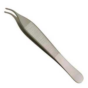 Adson Tissue Forceps Curved Angle With <b>Teeth</b> Microforceps Surgical Instrument CE Certified Class I Manual Use - Product Image 4
