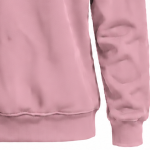 Blush Pink Women Turtleneck Sweatshirt Long Sleeve <b>Pullover</b> Loose Fit Fleece High Neck Casual Winter Streetwear Fashion <b>Jumper</b> - Product Image 6