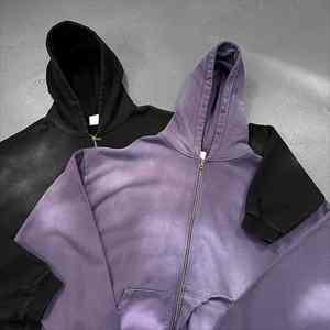 Sudaderas con Capucha para Hombre Tallas Grandes, Lavado Ácido, Diseño Personalizado, Venta al Por Mayor, Mejor Calidad, Básicas, Mezcla de Algodón, Duraderas, Precio Económico - Product Image 5