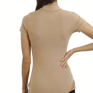 Camiseta polo informal para mujer, Top de verano de manga corta para mujer, estilo elegante, material ligero para golf y tenis, ropa deportiva - Product Image 4