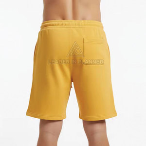 กางเกงขาสั้นผ้าฝ้ายฟลีซแบบสบายๆ เอวกลาง ระบายอากาศ แห้งเร็ว สีพื้น ผลิตตามสั่ง สไตล์ใหม่ บริการ OEM ปากีสถาน - Product Image 6