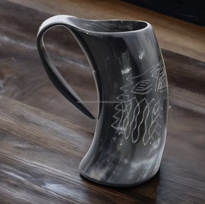 Tazas únicas con tema natural, tazas de cuerno para beber, decoración interior, diseño de material único, taza para beber de la India - Product Image 5