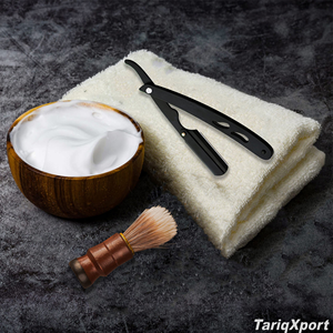 High Quality Professional Stainless Steel Wood Handle <b>Single</b> <b>Blade</b> Non-Disposable Face Body Hair Shaver <b>Razor</b> Comfortable Grip - Product Image 6