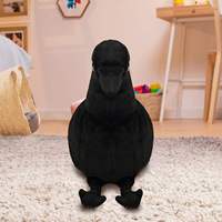 Accessoires d'Halloween, décoration de la maison, peluche réaliste en forme d'oiseau noir, corbeau en peluche, poupée en peluche réaliste