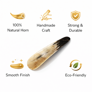 Cuchara para Zapatos de Cuerno de Búfalo Premium, Hecha a Mano, Natural, Duradera, Acabado Liso, Ecológica, de Lujo, Diseño Ergonómico, Regalo - Product Image 5