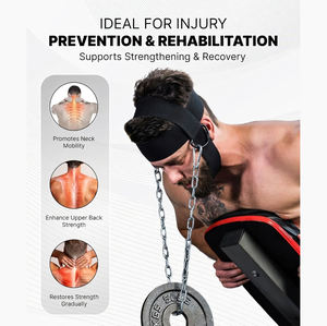 Arnés de Cabeza Personalizado para Levantamiento de Pesas, Arnés Ajustable de Nailon y Acero para Cabeza y Cuello, para Entrenamiento de Fuerza Muscular - Product Image 5