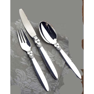 Top vente en acier inoxydable incroyable conception occidentale poignée argent miroir poli ensemble de couverts - Product Image 1