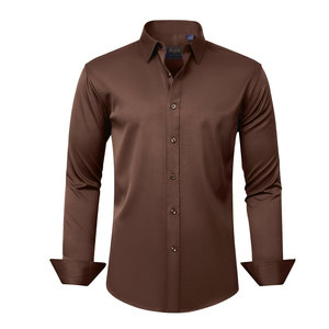 Camisas de Algodón para Hombre, Tejido Suave, Transpirable, Diseño Ligero, Ajuste Cómodo, Uso Diario - Product Image 1