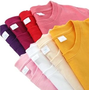 T-shirt grande taille pour filles 100% coton à manches courtes, vêtements décontractés écologiques, OEM, export, logo personnalisé - Product Image 2
