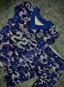 Uniforme de fútbol americano OEM de alta calidad, 100% poliéster, color sólido, para hombre. - Product Image 3