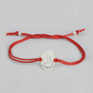 Rakhi Especial de Plata de Ley 925 con Ganesha para Él, Rakhi Minimalista Unisex con Hilo para Hermano o Hermana, Raksha Bandhan - Product Image 2
