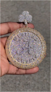 จี้ห้อยคอ CONCEPTION Rapper Iced คุณภาพสูง เงินแท้ 925 ประดับเพชรโมอิสซาไนต์ VVS ทรงบริลเลียนท์คัท สไตล์ฮิปฮอป สำหรับทั้งชายและหญิง ได้รับการรับรองจาก GRA - Product Image 3