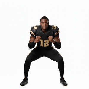 Maillot de football américain à manches courtes avec sublimation du nom de l'équipe, respirant, unisexe, adultes, taille plus, uniforme - Product Image 3