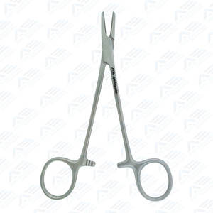 Instruments chirurgicaux droits lisses en acier inoxydable Porte-aiguille marron Porte-aiguille marron Acier inoxydable de haute qualité - Product Image 1