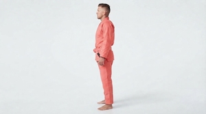Men Martial Arts Practice Wear Comfortable Long Sleeve <b>Jacket</b> And Training Pants Set - Product Image 3