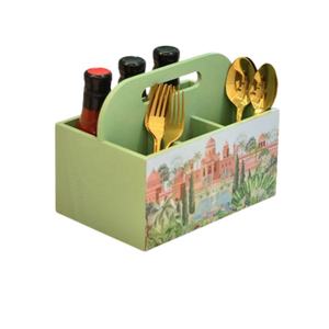 Hot Trend Set Plateau de laque et boîte à mouchoirs, Plateau de service en bois Motif unique, OEM de haute qualité, ODM Vente en gros Vietnam - Product Image 4