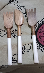 Couverts en bois avec manche en résine ou ensembles de cuillères en bois ou couverts de cuisine en bois ou fourchettes en bois - Product Image 6