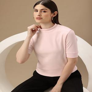 Camisetas de algodón unisex de alta calidad diseñadas a medida para mujeres decoración de diamantes ecológica al por mayor para estilo formal de verano - Product Image 1