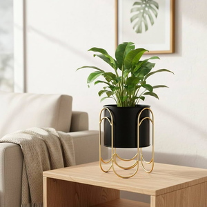 Amazing Quality Metal Planter Pot And <b>Gold</b> Stand Flowers Plants Pot And Customized Sale - Product Image 1