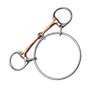 Mors de cheval sur mesure en cuivre avec embout en acier inoxydable de précision 13 mm, anneaux de 45 mm, confort et haute qualité - Product Image 6