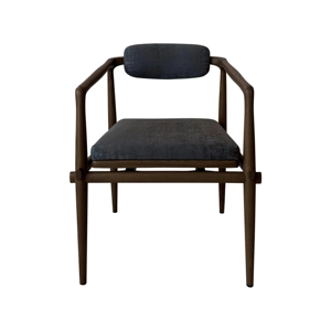 Silla de Comedor Moderna de Madera Maciza con Asiento Tapizado, Silla de Restaurante, Muebles de Comedor de Lujo - Product Image 1