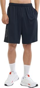 Shorts Bermuda noirs pour hommes, taille élastique, séchage rapide, tricotés, décontractés, avec poches, logo sur la jambe gauche - Product Image 6