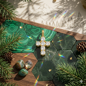 จี้พระเยซูรูปกางเขนแบบมินิมอล SHRAMAN DIAMOND เงินแท้ 925 ชุบทอง ประดับด้วยหินธรรมชาติเจียระไนแบบบริลเลียนท์ ดีไซน์สวยงาม ประณีต เหมาะสำหรับผู้ที่รักศาสนา - Product Image 6