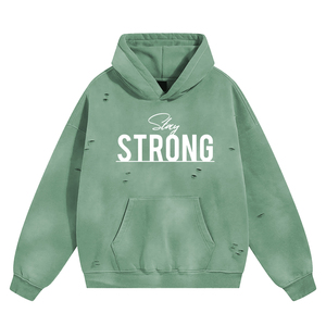 เสื้อฮู้ดดี้พรีเมียมฟอกสีแบบแอซิดวอช สกรีนโลโก้ได้ ทรงโอเวอร์ไซส์ สตรีทแวร์ ยูนิเซ็กซ์ ผ้าฝ้ายฟลีซ 100% เป็นมิตรต่อสิ่งแวดล้อม มีกระเป๋า - Product Image 1