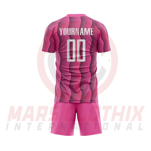 Ropa Deportiva de Entrenamiento, Conjunto de Camiseta de Fútbol de Manga Corta con Cuello Redondo y Pantalones Cortos, Uniforme Deportivo de Fútbol con Servicio OEM - Product Image 3