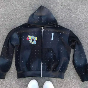 Wholesale <b>Rhinestone</b> <b>Hoodies</b> for Men Fashion Designer Style Pullover - Product Image 6