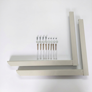 EKE2HP Heavy Duty Metal Shelf <b>Brackets</b> DIY L-Shape Wall Mount Powder Coated Support for Wall <b>Shelves</b> and 2HP Air Conditioner Uni - Product Image 2