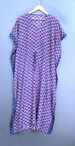 V-Neck Loose Printed Casual <b>Dress</b> with Tie Front Geometric Pattern <b>Short</b> Sleeve <b>Winter</b> Ladies Midi Length Woven Polyester - Product Image 3