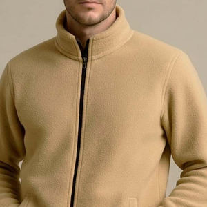 Nueva Chaqueta Sherpa con Cremallera para Hombre 2026, Venta al por Mayor, Logotipo Personalizado, Chaqueta de Forro Polar Sherpa con Cremallera Completa para Hombre - Product Image 2