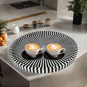 Plateau de service en os incrusté - Product Image 1