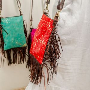 Bolso Bandolera de Moda 2026 para Mujer, Bolso de Hombro de Cuero Genuino de Alta Calidad con Flecos, Bolso de Mano para Dama - Product Image 2